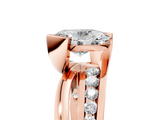Rose gold Oval Solitaire Channel-Set Split Shank Ring with Tension Prong Setting_20