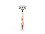 Rose gold Oval Solitaire Ring with Four-Prong Setting on a Classic Band_27