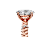 Rose gold Oval Solitaire Twisted Band Prong Set Engagement Ring_75