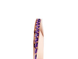 Rose gold Pavé Round Amethyst Twist Band_29