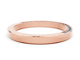 Rose gold Pavé Round Aquamarine Channel Set Band_18