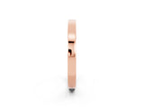 Rose gold Pavé Round Aquamarine Channel Set Band_20