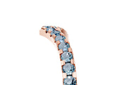 Rose gold Pavé Round Aquamarine Chevron Band with Shared Prong Setting_11