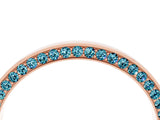 Rose gold Pavé Round Blue Topaz Channel Set Band_22