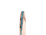 Rose gold Pavé Round Blue Topaz Twist Band_17