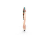 Rose gold Pavé Round Blue Topaz Twist Band_8