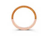Rose gold Pavé Round Citrine Channel Set Band_21