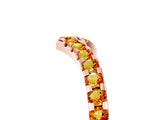 Rose gold Pavé Round Citrine Chevron Band with Shared Prong Setting_11