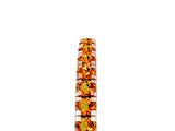 Rose gold Pavé Round Citrine Half Eternity Band with Shared Prong Setting_11