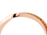 Rose gold Pavé Round Citrine Twist Band_10
