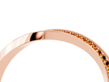 Rose gold Pavé Round Citrine Twist Band_16