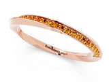 Rose gold Pavé Round Citrine Twist Band_7