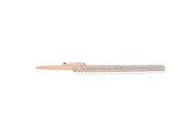 Rose gold Pavé Round Diamond Box Chain Slider Bracelet_4