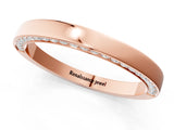 Rose gold Pavé Round Diamond Channel Set Band_39