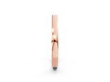 Rose gold Pavé Round Diamond Channel Set Band_40