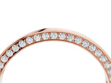 Rose gold Pavé Round Diamond Channel Set Band_42