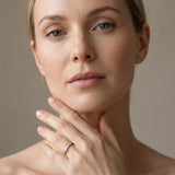 Rose gold Pavé Round Diamond Channel Set Band_51