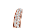 Rose gold Pavé Round Diamond Contour Band_9