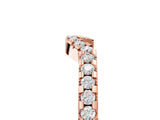 Rose gold Pavé Round Diamond Curved Wedding Band with Shared Prong Setting_17