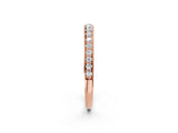 Rose gold Pavé Round Diamond Eternity Band with Channel Setting_6