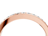 Rose gold Pavé Round Diamond Eternity Band with Channel Setting_8