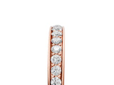 Rose gold Pavé Round Diamond Eternity Band with Channel Setting_9