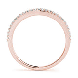 Rose gold Pavé Round Diamond Eternity Band with Micro Prong Setting 1