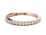 Rose gold Pavé Round Diamond Eternity Band with Shared Prong Setting_4