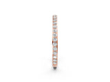 Rose gold Pavé Round Diamond Eternity Band with Shared Prong Setting_6
