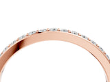 Rose gold Pavé Round Diamond Eternity Band with Shared Prong Setting_8