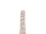 Rose gold Pavé Round Diamond Eternity Band with Shared Prong Setting_9