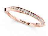 Rose gold Pavé Round Diamond Twist Band_13