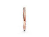 Rose gold Pavé Round Diamond Twist Band_14