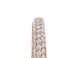 Rose gold Pavé Round Diamond White Gold Eternity Band_26