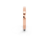 Rose gold Pavé Round Moissanite Channel Set Band_20
