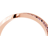 Rose gold Pavé Round Morganite Twist Band_10