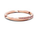 Rose gold Pavé Round Morganite Twist Band_6