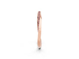 Rose gold Pavé Round Morganite Twist Band_8