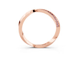 Rose gold Pavé Round Morganite Twist Band_9