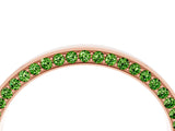 Rose gold Pavé Round Peridot Channel Set Band_22
