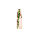 Rose gold Pavé Round Peridot Twist Band_11