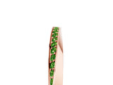 Rose gold Pavé Round Peridot Twist Band_29