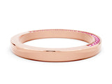 Rose gold Pavé Round Pink Sapphire Channel Set Band_18
