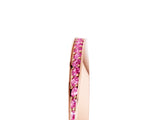 Rose gold Pavé Round Pink Sapphire Twist Band_23