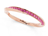 Rose gold Pavé Round Pink Sapphire Twist Band_25
