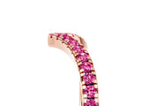 Rose gold Pavé Round Pink Sapphire V-Shaped Chevron Band with Shared Prong Setting_23