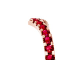 Rose gold Pavé Round Ruby Chevron Band with Shared Prong Setting_11