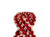 Rose gold Pavé Round Ruby Infinity Twist Band with Shared Prong Setting_11