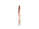 Rose gold Pavé Round Ruby Twist Band_27