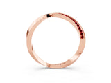 Rose gold Pavé Round Ruby Twist Band_28